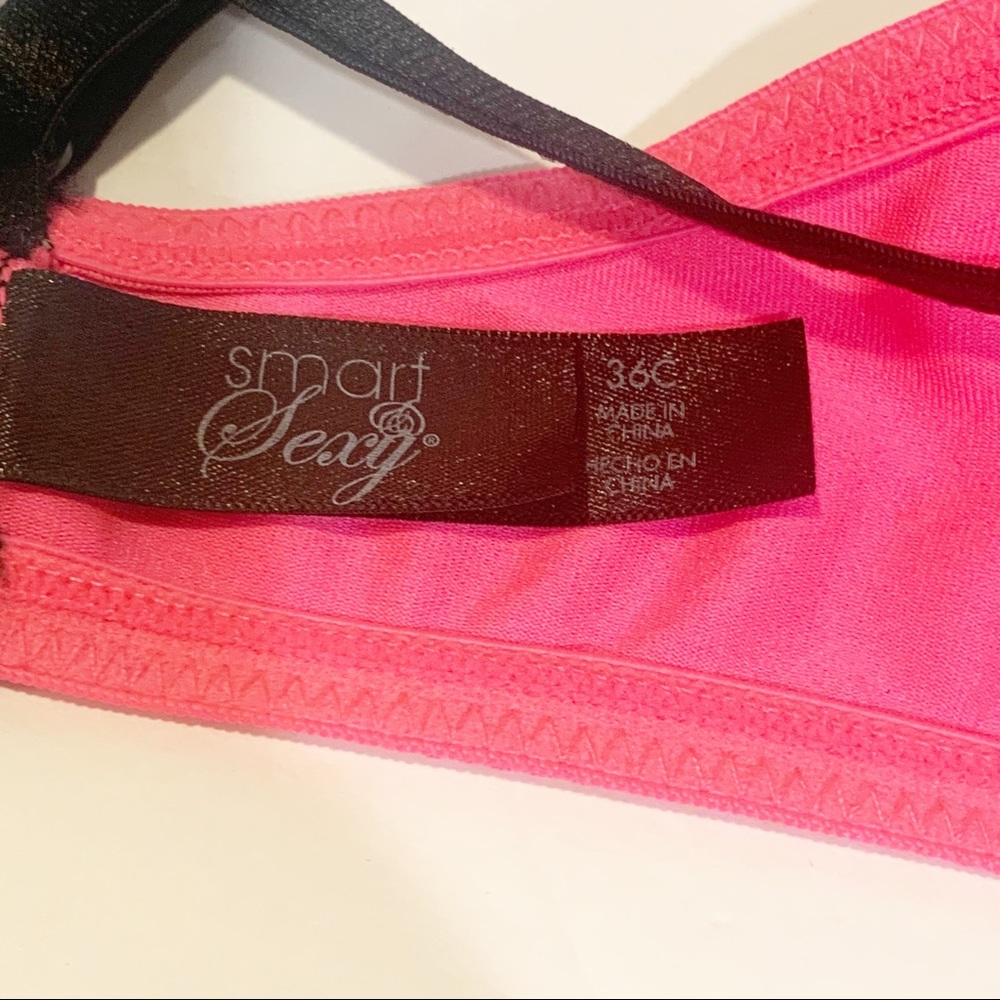 Smart & Sexy Pink Strappy 36C Bra - Picture 5 of 6